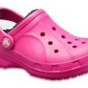 Crocs (GS) Ralen Lined Clogs „Candy Pink Black” 16245-6X1