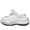 Crocs Mega Crush Clogs „Biało-srebrne” 209357-100