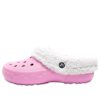 Crocs Mommoth Evo Clog Lekkie, odporne na zużycie, ciepłe, sportowe kapcie w kolorze różowym 12878-6U5