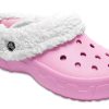 Crocs Mommoth Evo Clog Lekkie, odporne na zużycie, ciepłe, sportowe kapcie w kolorze różowym 12878-6U5