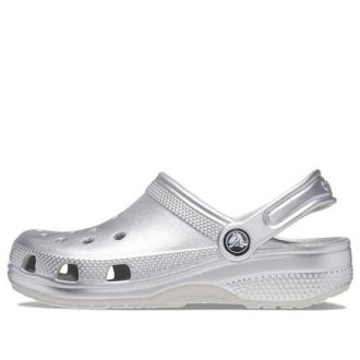 Crocs (PS) Classic Metallic Clog „Silver Metallic” 209196-0P1