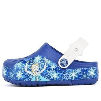 Crocs (PS) Crocslight Frozen Clogs „Niebiesko-białe” 202357-4BE