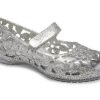 Crocs (PS) Isabella Flower Flat „Silver” 205461-040