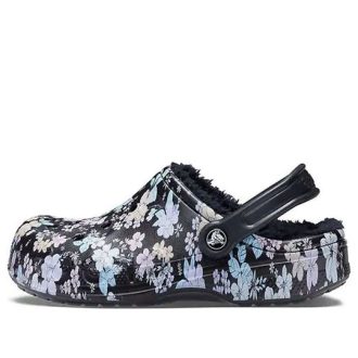 Crocs (WMNS) Baya Lined Clogs „Black White” 205975-0CV
