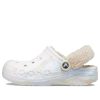 Crocs (WMNS) Baya Lined Fuzz Strap Marbled Clog „White Multi” 209241