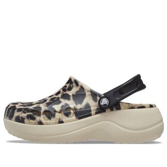 Crocs (WMNS) Baya Platform Animal Print Clogs „Leopard” 208712