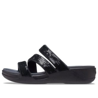 Crocs (WMNS) Boca Strappy Wedge Sandals „Black” 207645-001