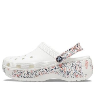 Crocs (WMNS) Classic Platform Americana Paisley Clogs „White” 207337-94S