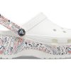 Crocs (WMNS) Classic Platform Americana Paisley Clogs „White” 207337-94S
