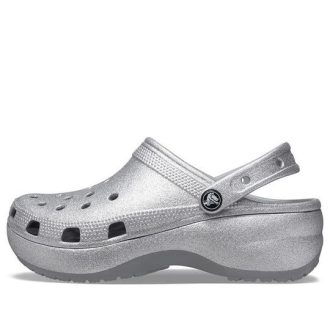 Crocs (WMNS) Classic Platform Glitter Clog „Silver” 207241-040