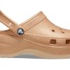 Crocs (WMNS) Klasyczne brokatowe chodaki „Pomarańczowe” 207241-2DS