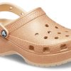 Crocs (WMNS) Klasyczne brokatowe chodaki „Pomarańczowe” 207241-2DS