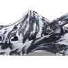 Crocs (WMNS) Klasyczne chodaki na platformie w kolorze marmurkowym „Czarno-biały” 207176-066