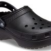 Crocs (WMNS) Klasyczne chodaki na platformie z podszewką w kolorze czarnym 207938-001