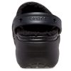 Crocs (WMNS) Klasyczne chodaki na platformie z podszewką w kolorze czarnym 207938-001