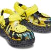 Crocs (WMNS) Klasyczne chodaki Smiling Face Stylowe płaskie sportowe żółte sandały 207271-90H