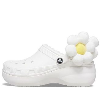 Crocs (WMNS) Klasyczne chodaki w kwiaty w kolorze białym 209236-90H