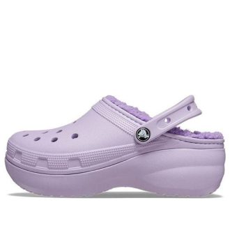 Crocs (WMNS) Klasyczne chodaki z podszewką „Fioletowe” 207938-530