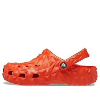 Crocs (WMNS) Klasyczne geometryczne chodaki „Pomarańczowe” 209563-84J