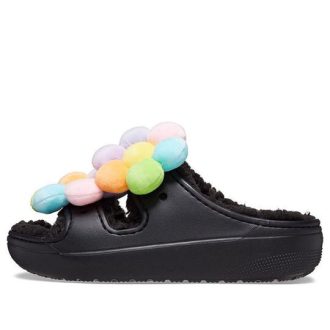 Crocs (WMNS) Klasyczne, przytulne chodaki Daisy „Czarne wielokolorowe” 209240-001