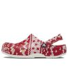 Crocs (WMNS) Klasyczny świąteczny sweter z grafiką „Czerwono-biały” 209237-90H