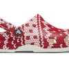 Crocs (WMNS) Klasyczny świąteczny sweter z grafiką „Czerwono-biały” 209237-90H