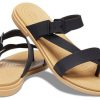 Crocs (WMNS) Minimalistyczne, wygodne kapcie sportowe, czarno-brązowe, 206108-00W