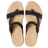 Crocs (WMNS) Minimalistyczne, wygodne kapcie sportowe, czarno-brązowe, 206108-00W