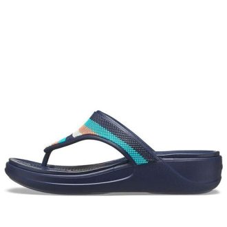 Crocs (WMNS) Monterey Bead Strap Wedge „Dark Blue” 206641-4HQ