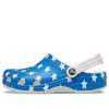 Crocs (WMNS) USA Pattern Printing Lekkie i wygodne sandały w kolorze niebiesko-czerwonym 205974-94S