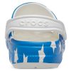 Crocs (WMNS) USA Pattern Printing Lekkie i wygodne sandały w kolorze niebiesko-czerwonym 205974-94S