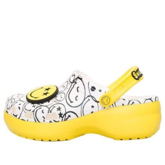 Crocs (WMNS) x Smiley World Charm Classic Platform Clogs „Yellow White” 207980-94S