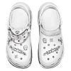 Crocs x MCM Mega Crush Clogs „Biało-srebrne” MEXDAMM08WT