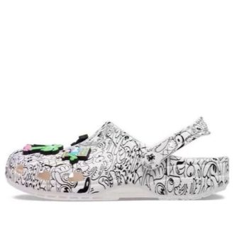 Crocs x Steven Harrington Classic Clogs „Quickstrike – White Black” 208145-103