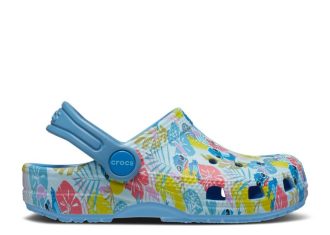 Disney x Classic Clog Toddler z nadrukiem w hawajskie wzory