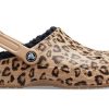 Kapcie Crocs Baya Lined Clog z nadrukiem w panterkę 205975-98R