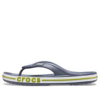 Klapki Crocs Bayaband Flip, antypoślizgowe, odporne na zużycie, szaro-zielone, w kolorze szarym i zielonym, 205393-0A3