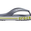 Klapki Crocs Bayaband Flip, antypoślizgowe, odporne na zużycie, szaro-zielone, w kolorze szarym i zielonym, 205393-0A3