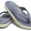 Klapki Crocs Bayaband Flip, antypoślizgowe, odporne na zużycie, szaro-zielone, w kolorze szarym i zielonym, 205393-0A3