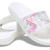 Klapki Crocs Classic Bleach Dye „Biało-różowe” 207411-94S
