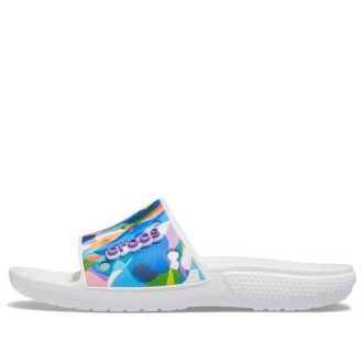 Klapki Crocs Classic Bubble Block „Białe Multi” 207408-94S Klapki Crocs Classic Bubble Block „Białe Multi” 207408-94S