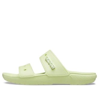 Klapki Crocs Classic Clog Cozy Unisex w kolorze szaro-zielonym 206761-335