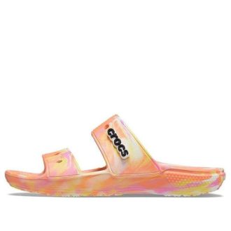 Klapki Crocs Classic Clog Marble Beach Unisex Red Multi-Color „Red” 207701-83F