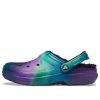 Klapki Crocs Classic Land Out of This World w kolorze fioletowo-turkusowym 206706-988