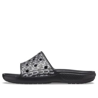 Klapki Crocs Classic Logo Motion „Czarno-białe” 206124-066