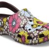 Klapki Crocs Classic Retro Floral w kolorze żółto-różowym 208954-6WF
