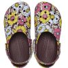 Klapki Crocs Classic Retro Floral w kolorze żółto-różowym 208954-6WF