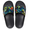 Klapki Crocs Classic Tie-Dye Graphic Slide „Black” 206520-988