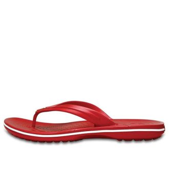 Klapki Crocs Crocband „Czerwono-Białe” 11033-6FT