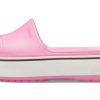 Klapki Crocs Crocband Platform Slide z grubą podeszwą w kolorze różowym 205631-6QF